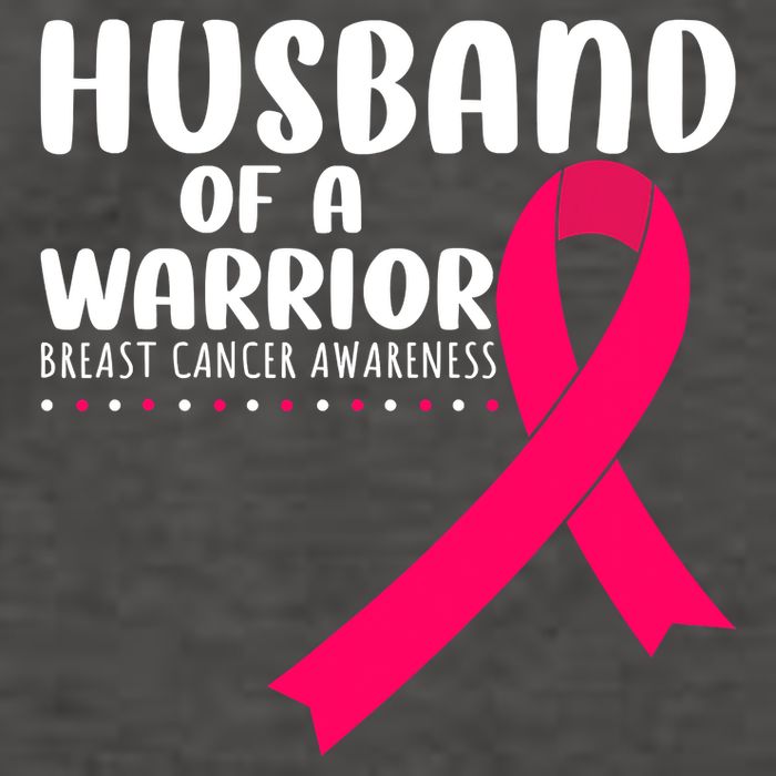 Husband Of A Warrior Pink Ribbon Breast Cancer Support Vector Backpack