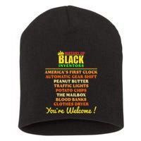 History Of Black Inventors Black History Month Pride African Short Acrylic Beanie