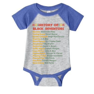 History Of Black Inventors Black History Gift Infant Baby Jersey Bodysuit