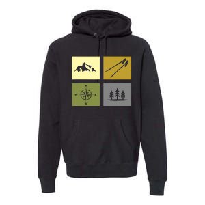 Hiking Outdoor Backpacking Hiking Premium Hoodie