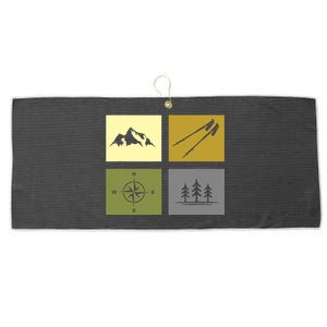 Hiking Outdoor Backpacking Hiking Large Microfiber Waffle Golf Towel