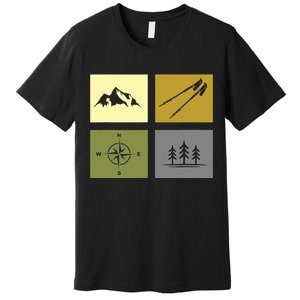 Hiking Outdoor Backpacking Hiking Premium T-Shirt