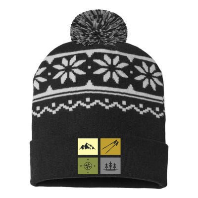 Hiking Outdoor Backpacking Hiking USA-Made Snowflake Beanie