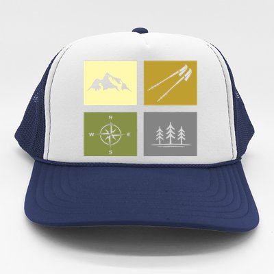 Hiking Outdoor Backpacking Hiking Trucker Hat