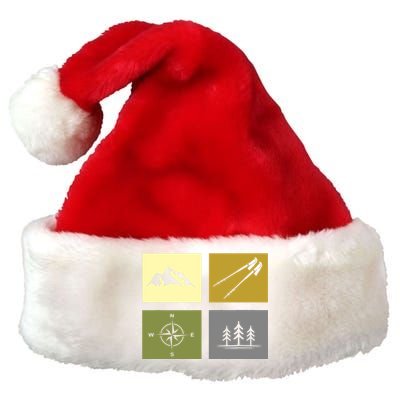 Hiking Outdoor Backpacking Hiking Premium Christmas Santa Hat