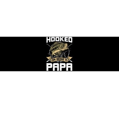 Hooked On Being A Papa Fly Fishing Grandpa Bumper Sticker