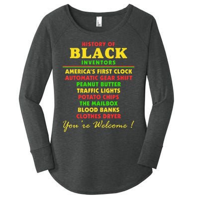 History Of Black Inventors Black Educators History Month Women's Perfect Tri Tunic Long Sleeve Shirt