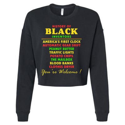 History Of Black Inventors Black Educators History Month Cropped Pullover Crew