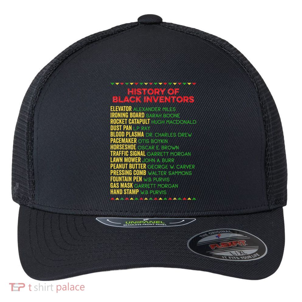 History Of Black Inventors Black History Month Flexfit Unipanel Trucker Cap