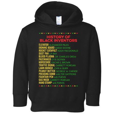 History Of Black Inventors Black History Month Toddler Hoodie