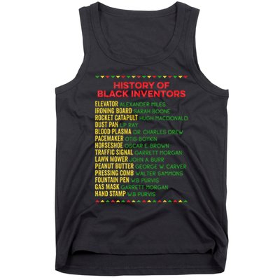 History Of Black Inventors Black History Month Tank Top