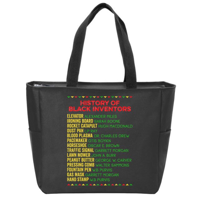History Of Black Inventors Black History Month Zip Tote Bag