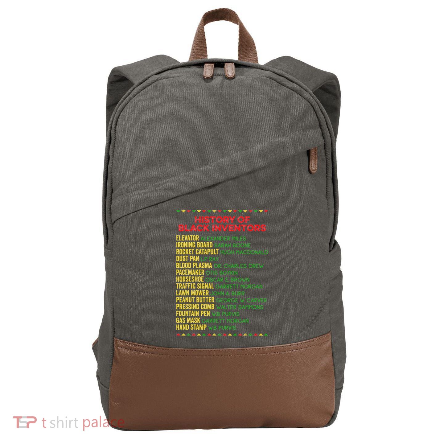 History Of Black Inventors Black History Month Cotton Canvas Backpack