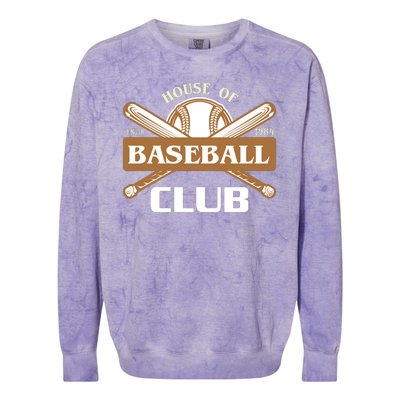 House Of Baseball Club Colorblast Crewneck Sweatshirt