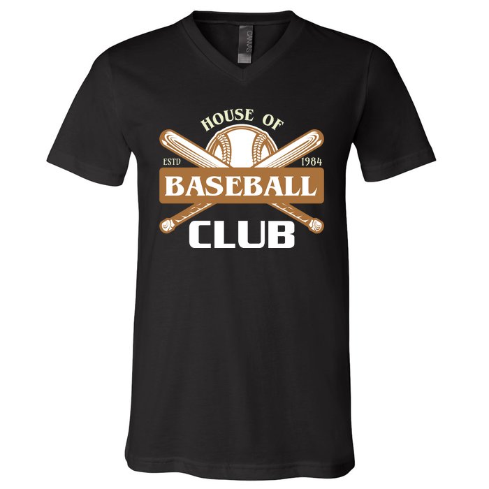 House Of Baseball Club V-Neck T-Shirt