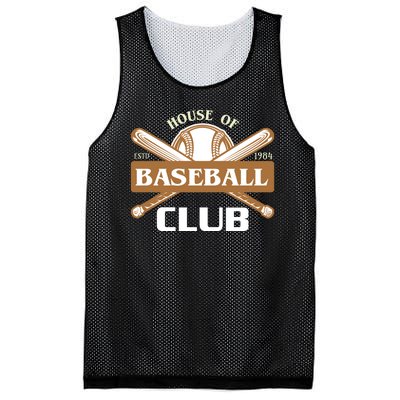 House Of Baseball Club Mesh Reversible Basketball Jersey Tank