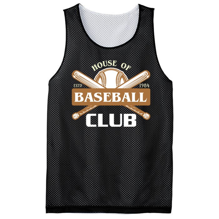 House Of Baseball Club Mesh Reversible Basketball Jersey Tank