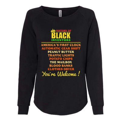 History Of Black Inventors BHM African Pride Womens California Wash Sweatshirt