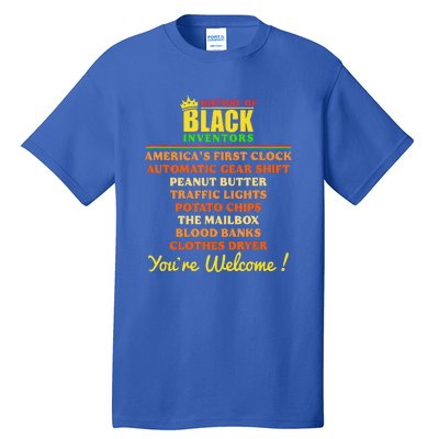 History Of Black Inventors BHM African Pride Tall T-Shirt