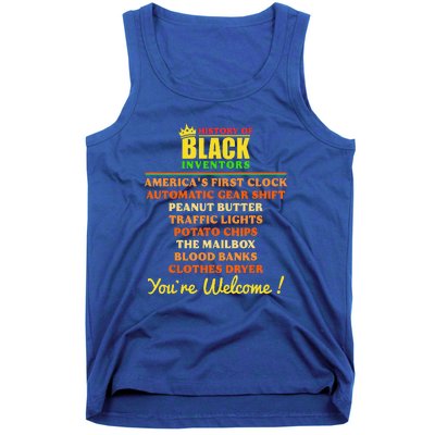 History Of Black Inventors BHM African Pride Tank Top