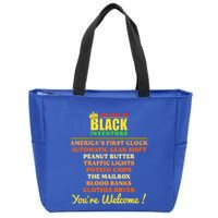 History Of Black Inventors BHM African Pride Zip Tote Bag