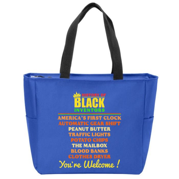 History Of Black Inventors BHM African Pride Zip Tote Bag