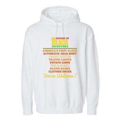 History Of Black Inventors BHM African Pride Garment-Dyed Fleece Hoodie