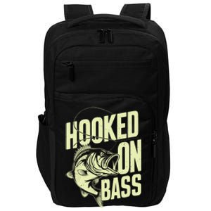 Hooked On Bass Fishing Cute Gift Impact Tech Backpack