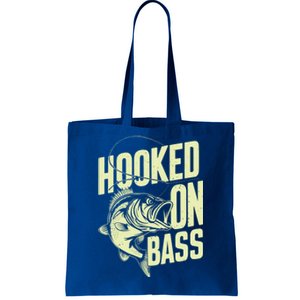 Hooked On Bass Fishing Cute Gift Tote Bag