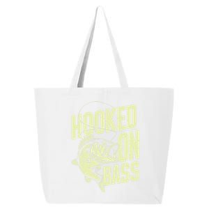 Hooked On Bass Fishing Cute Gift 25L Jumbo Tote