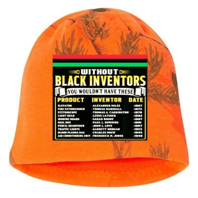 History Of Black Inventors Black History Month Meaningful Gift 2a1 Great Gift Kati - Camo Knit Beanie