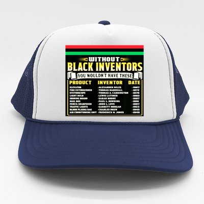 History Of Black Inventors Black History Month Meaningful Gift 2a1 Great Gift Trucker Hat