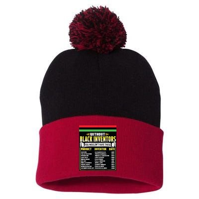 History Of Black Inventors Black History Month Pom Pom 12in Knit Beanie