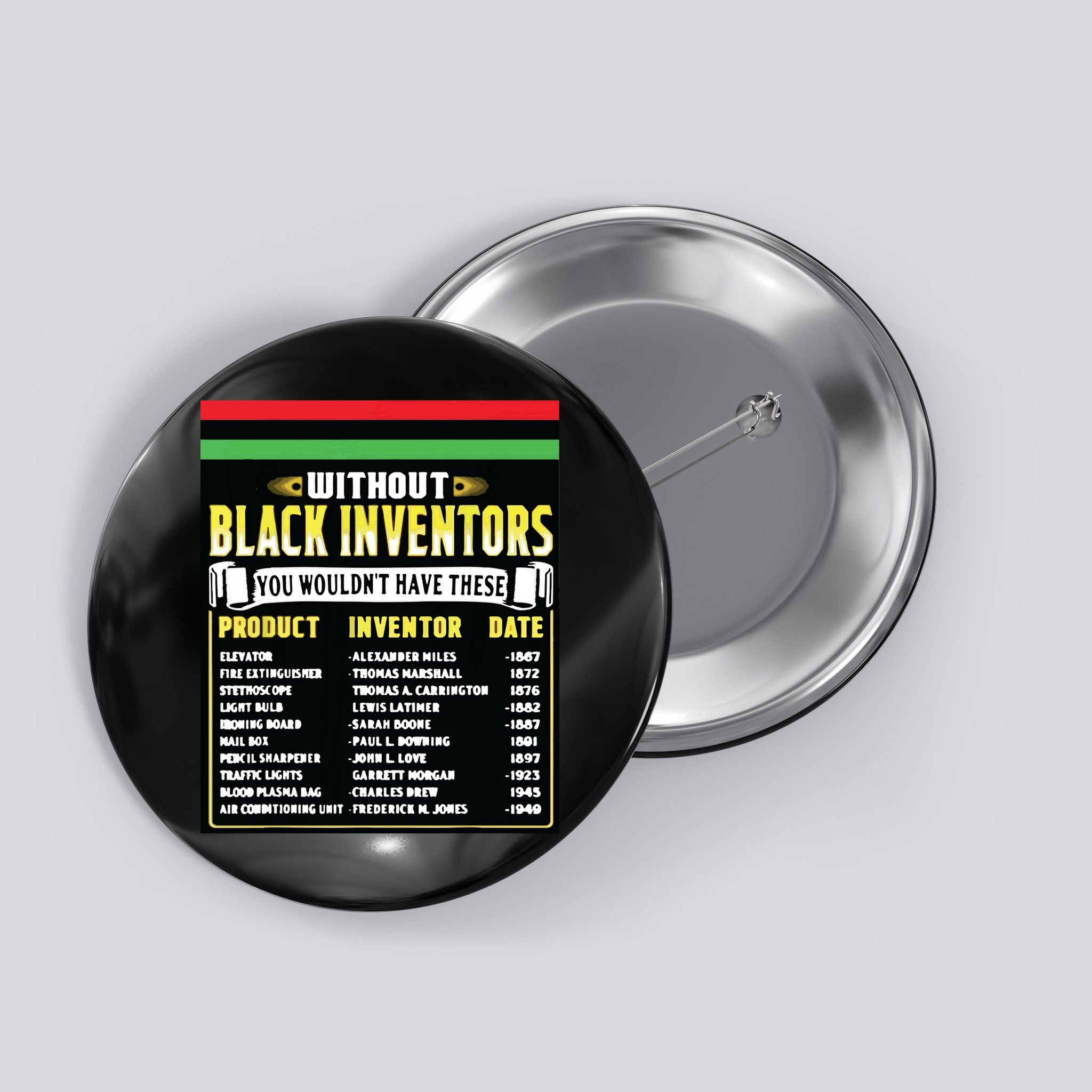 History Of Black Inventors Black History Month Button