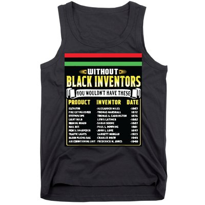 History Of Black Inventors Black History Month Tank Top