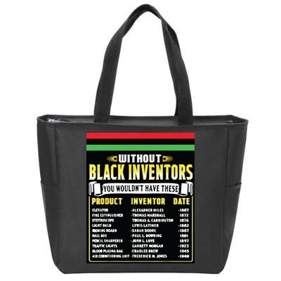 History Of Black Inventors Black History Month Zip Tote Bag