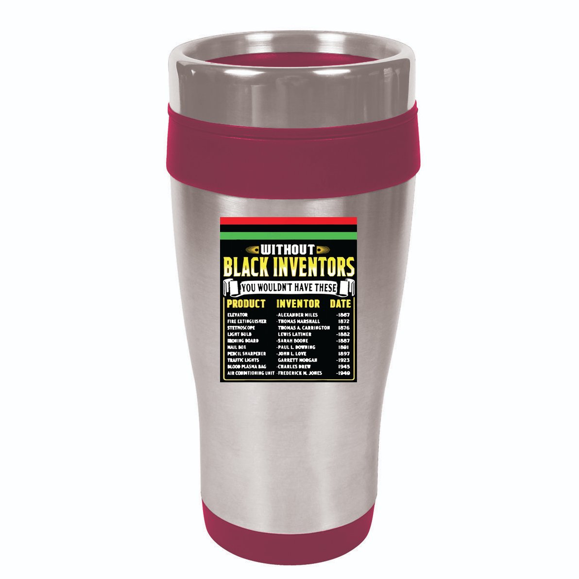History Of Black Inventors Black History Month 16oz Travel Tumbler