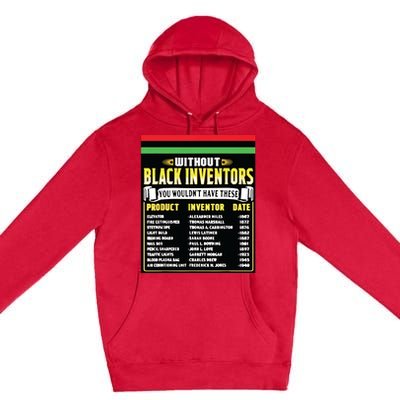 History Of Black Inventors Black History Month Premium Pullover Hoodie