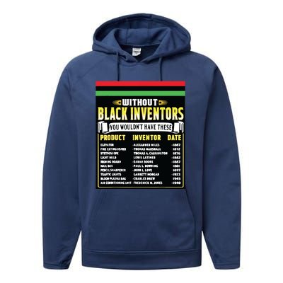 History Of Black Inventors Black History Month Performance Fleece Hoodie