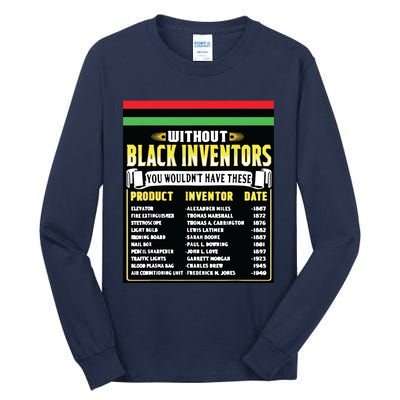 History Of Black Inventors Black History Month Tall Long Sleeve T-Shirt