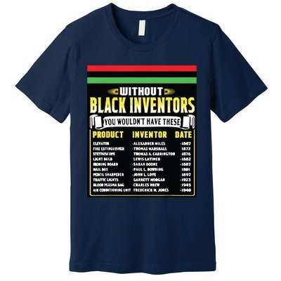 History Of Black Inventors Black History Month Premium T-Shirt