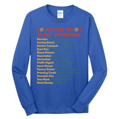 History Of Black Inventors Black History Gift Tall Long Sleeve T-Shirt