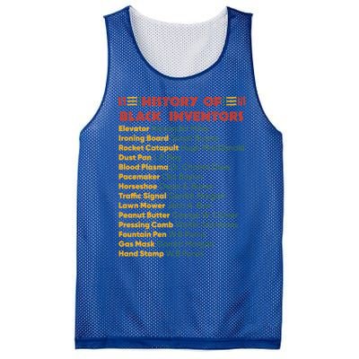 History Of Black Inventors Black History Gift Mesh Reversible Basketball Jersey Tank