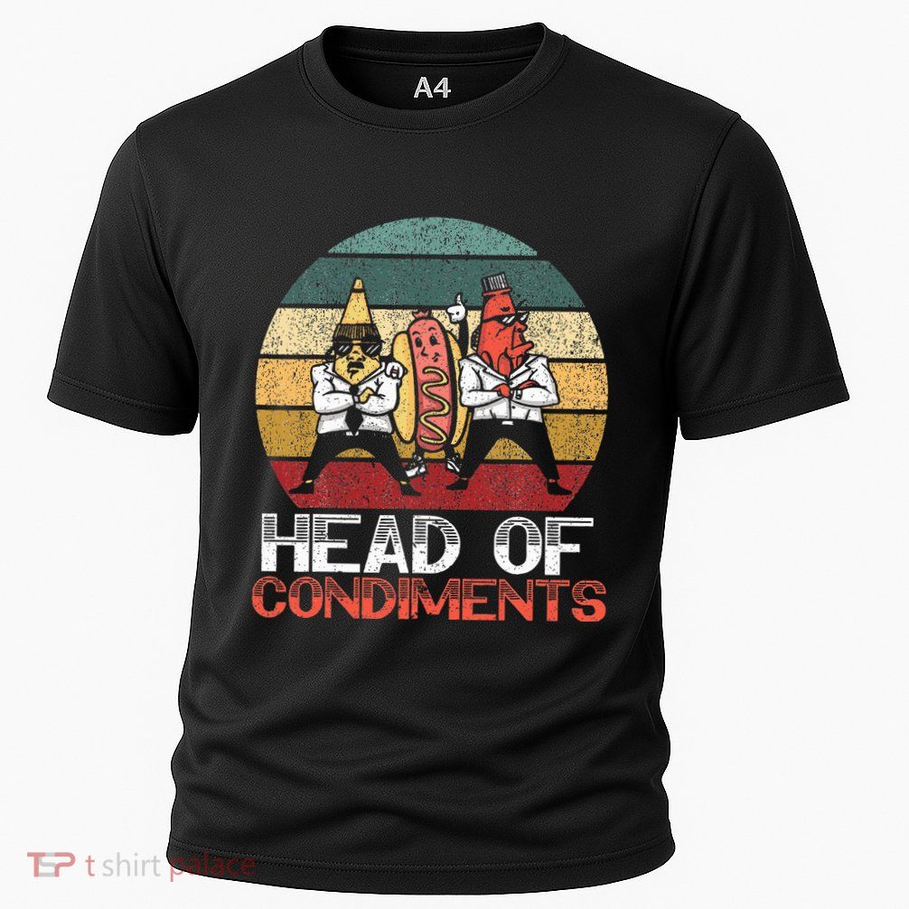 Head Of Condiments Food Lover Mustard Mayonnaise Cooling Performance Crew T-Shirt