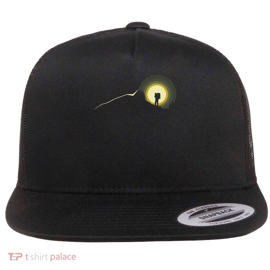 Hiking Outdoor Camping Backpacking Hiking Flat Bill Trucker Hat