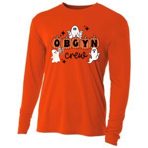 Halloween Obgyn Crew Squad One Spooky Obgyn Obstetrics Nurse Gift Cooling Performance Long Sleeve Crew