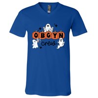 Halloween Obgyn Crew Squad One Spooky Obgyn Obstetrics Nurse Gift V-Neck T-Shirt