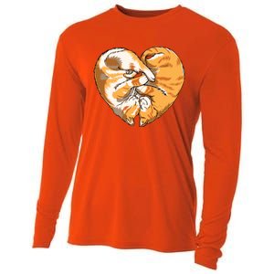 Heart Of Cats Animal Pet Cat Lover Cute Gift Cooling Performance Long Sleeve Crew