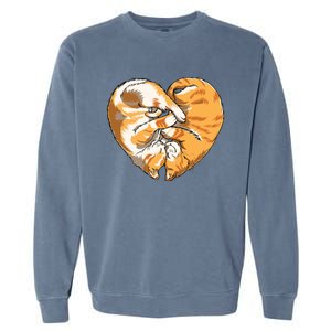 Heart Of Cats Animal Pet Cat Lover Cute Gift Garment-Dyed Sweatshirt