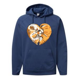 Heart Of Cats Animal Pet Cat Lover Cute Gift Performance Fleece Hoodie